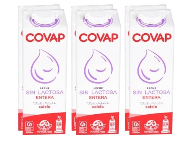 Leche: Entera Sin Lactosa Covap Pack 6x1L