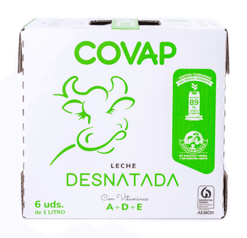 Leche: Desnatada Covap Pack 6x1L