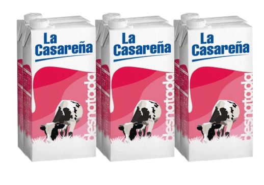 Leche: Desnatada La Casareña Pack 6x1L