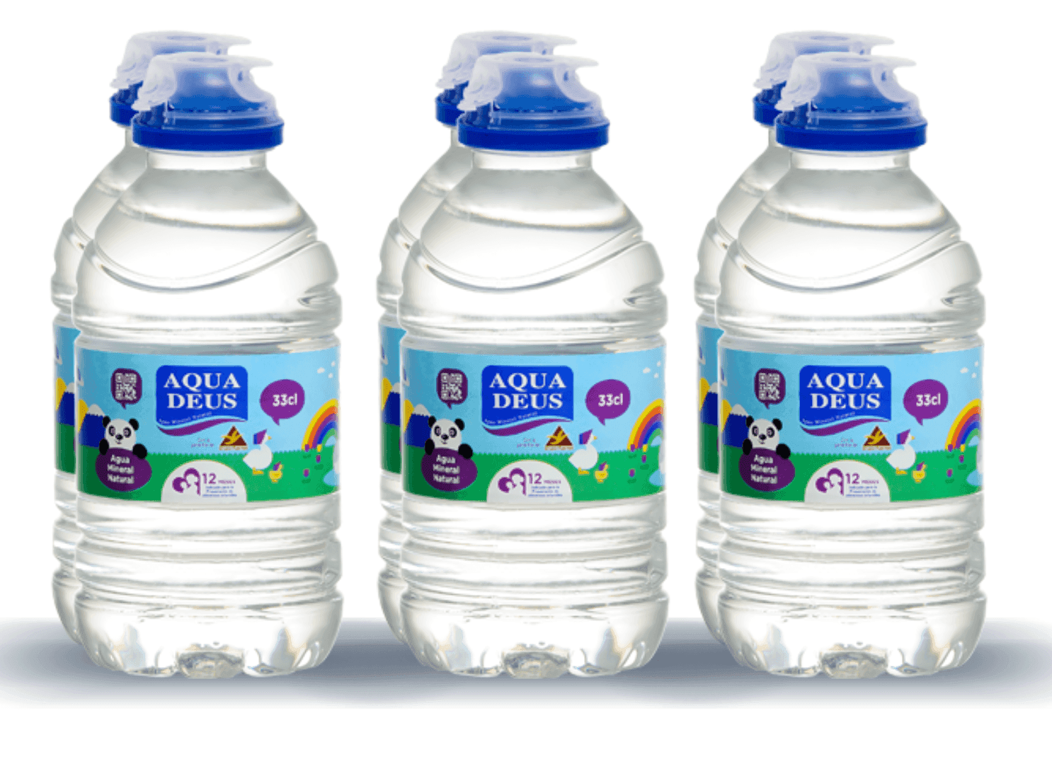 Agua: Aquadeus 0,3L Pack de 6 Tapón de Niños