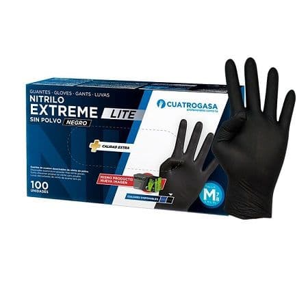 Guantes Nitrilo: 100 Unidades Talla M