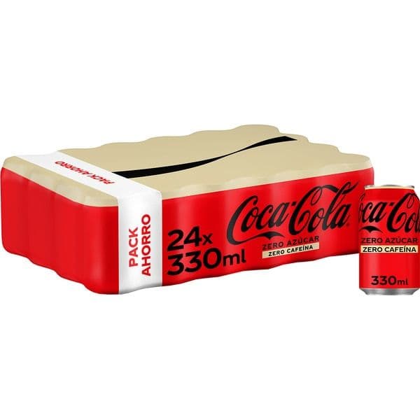 Coca-Cola Zero Zero: Pack 24 Latas 33cl