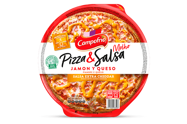 Pizza: Jamón y Queso Campofrio 360g