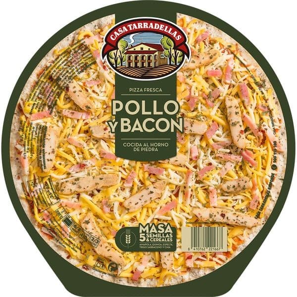 Pizza: Pollo y Bacon Casa Tarradellas 410g