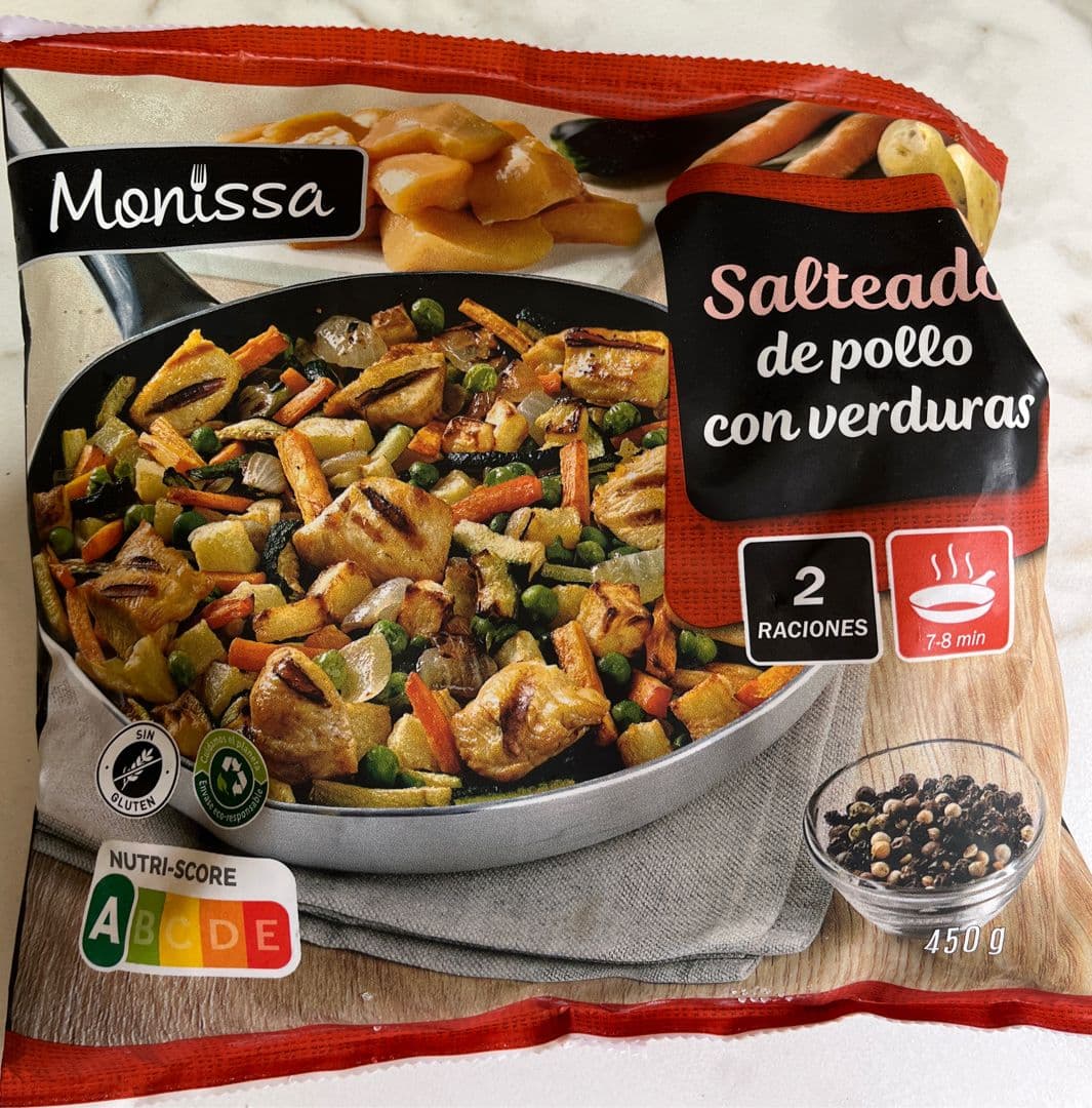 Salteado de Pollo Con Verdura: 450Gr