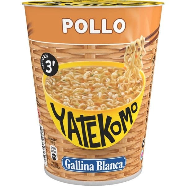 Fideos Instantaneos: Yatekomo Pollo 60gr