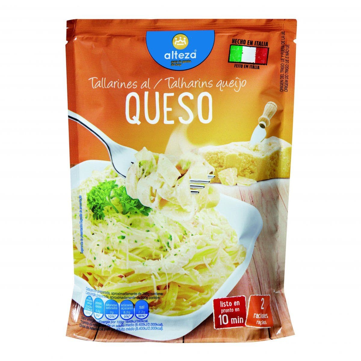 Tallarines: Queso Alteza
